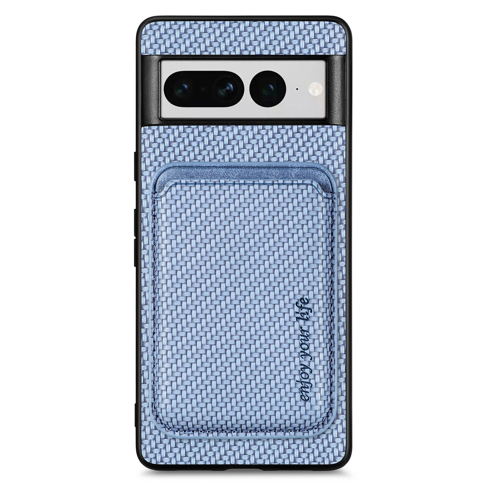 For Google Pixel 7 Pro 5G Carbon Fiber Texture Phone Case Detachable 2-in-1 Magnetic Card Holder Protective Cover For Google Pixel 7 Pro 5G Carbon Fiber Texture Phone Case Detachable 2-in-1 Magnetic Card Holder Protective Cover
